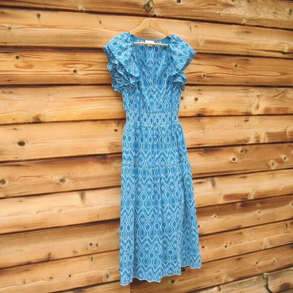 Shoshanna Zona Eyelet Midi Dress - Picture 5 of 13